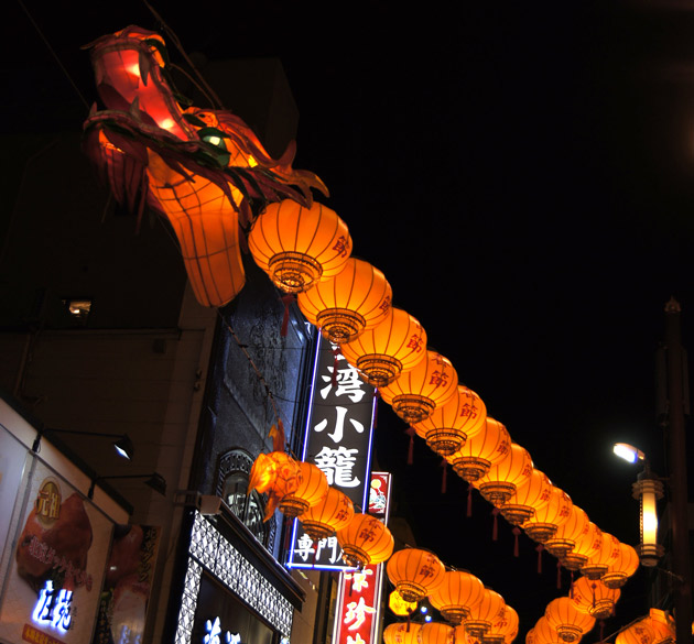 中華街を彩る2020春節燈花のイルミネーション2019